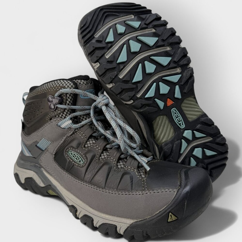 Keen Targhee III Mid WP Women’s Hiking Boot Magnet/Atlantic Blue Size 7 - Picture 9 of 13